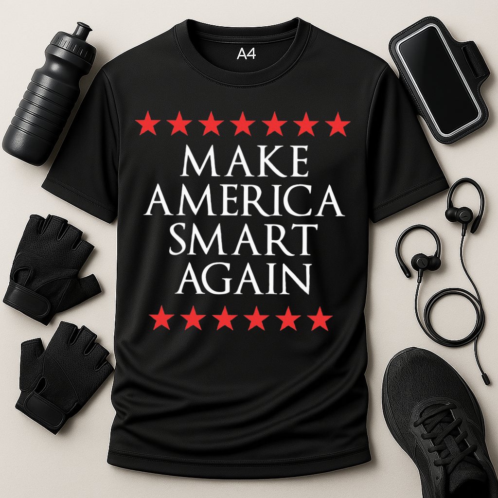 Make America Smart Again Cooling Performance Crew T-Shirt
