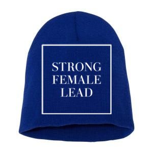 Minimalist Aesthetic Strong Female Lead Actress Actor Quote Gift Short Acrylic Beanie