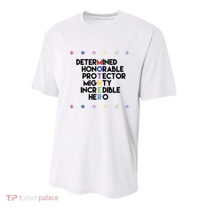 Marvel Avengers Super Hero Mothers Day Youth Performance Sprint T-Shirt