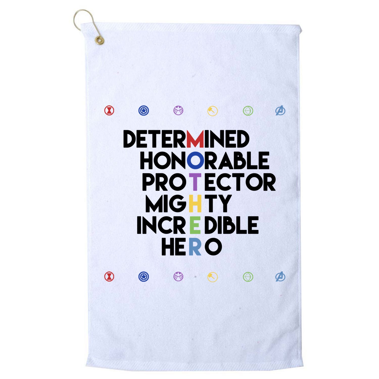 Marvel Avengers Super Hero Mothers Day Golf Towel