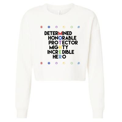 Marvel Avengers Super Hero Mothers Day Cropped Pullover Crew
