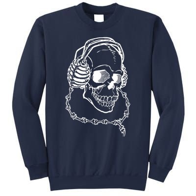 Music A Skull Wearing Headphones Sweatshirt