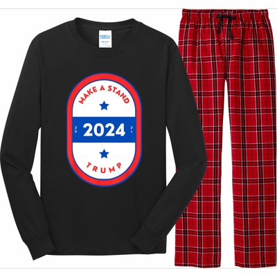 Make A Stand 2024 Trump Long Sleeve Pajama Set