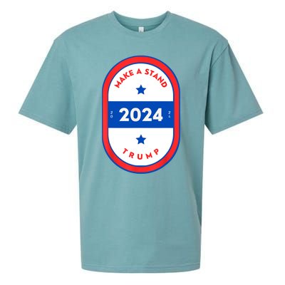 Make A Stand 2024 Trump Sueded Cloud Jersey T-Shirt