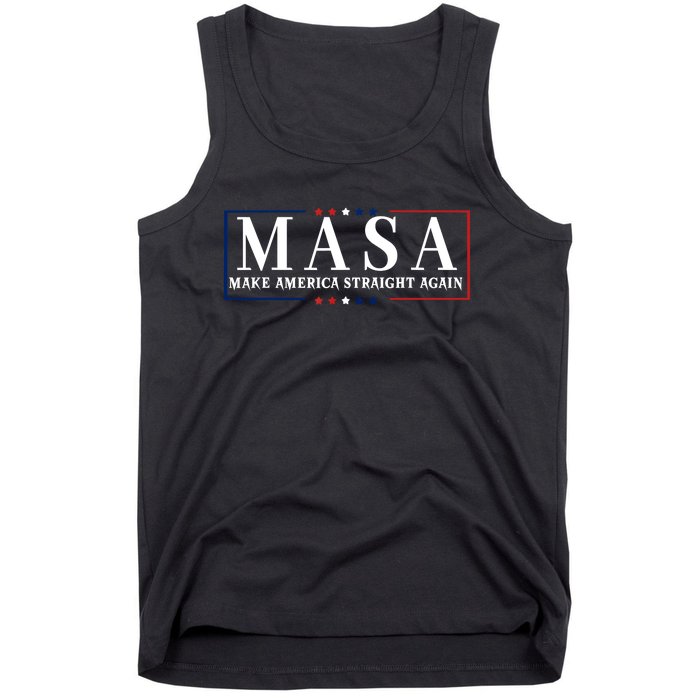 Make America Straight Again Political Funny Sarcastic Tank Top