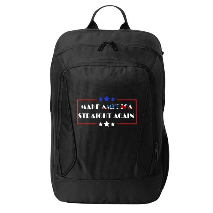 Make America Straight Again Political Funny Sarcastic City Backpack