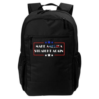 Make America Straight Again Political Funny Sarcastic Daily Commute Backpack