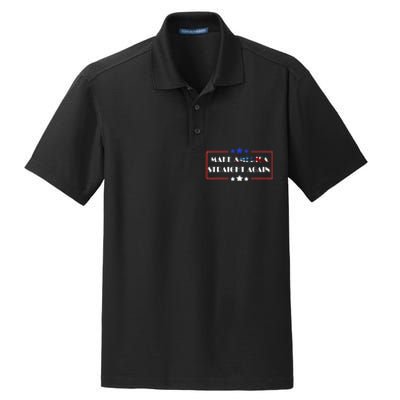 Make America Straight Again Political Funny Sarcastic Dry Zone Grid Polo