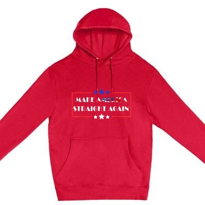 Make America Straight Again Political Funny Sarcastic Premium Pullover Hoodie