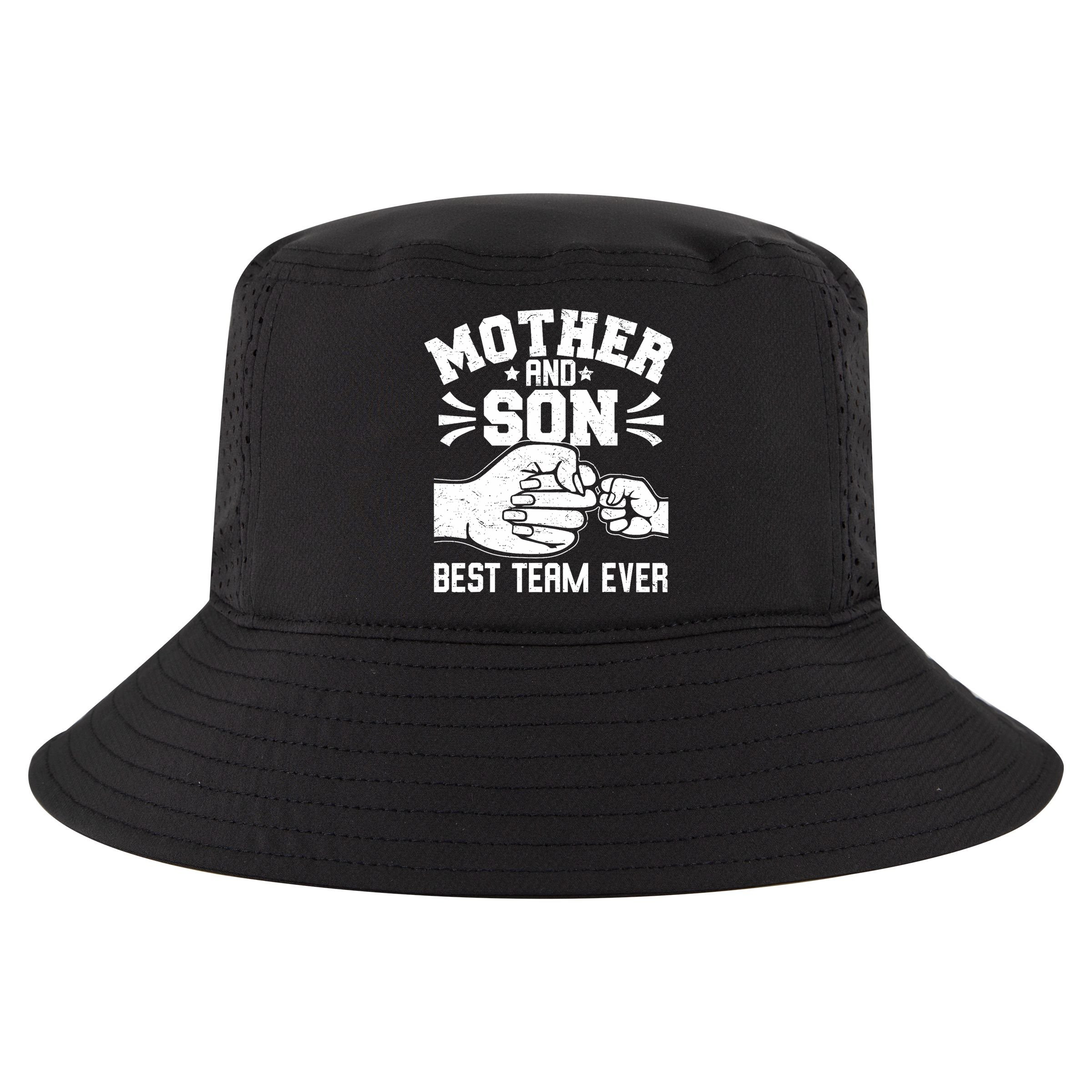 Mother And Son Best Team Ever Sons Mom Matching Mother's Day  Cool Comfort Performance Bucket Hat