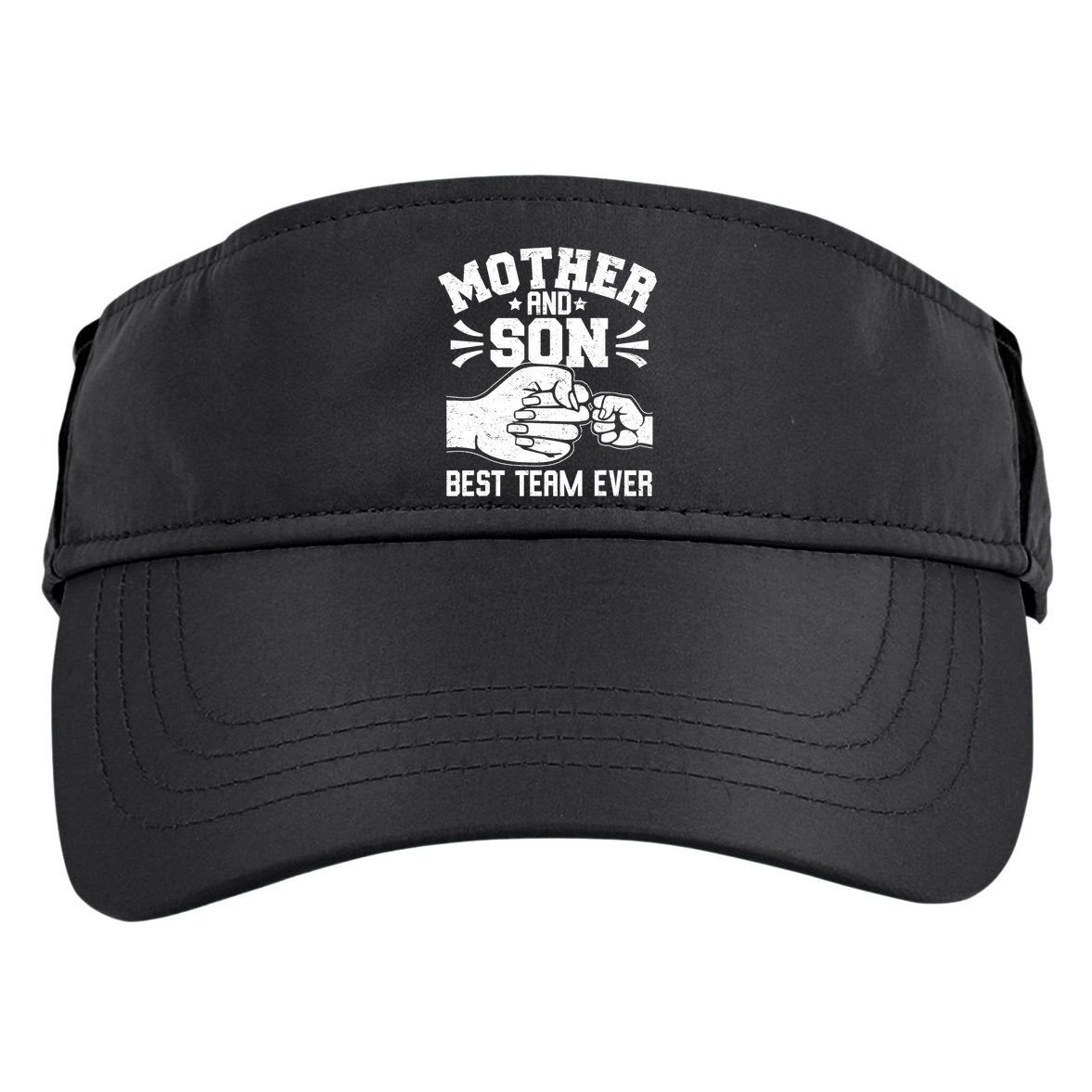 Mother And Son Best Team Ever Sons Mom Matching Mother's Day  Adult Drive Performance Visor