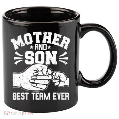 Mother And Son Best Team Ever Sons Mom Matching Mother's Day  11oz C Handle Ceramic Mug