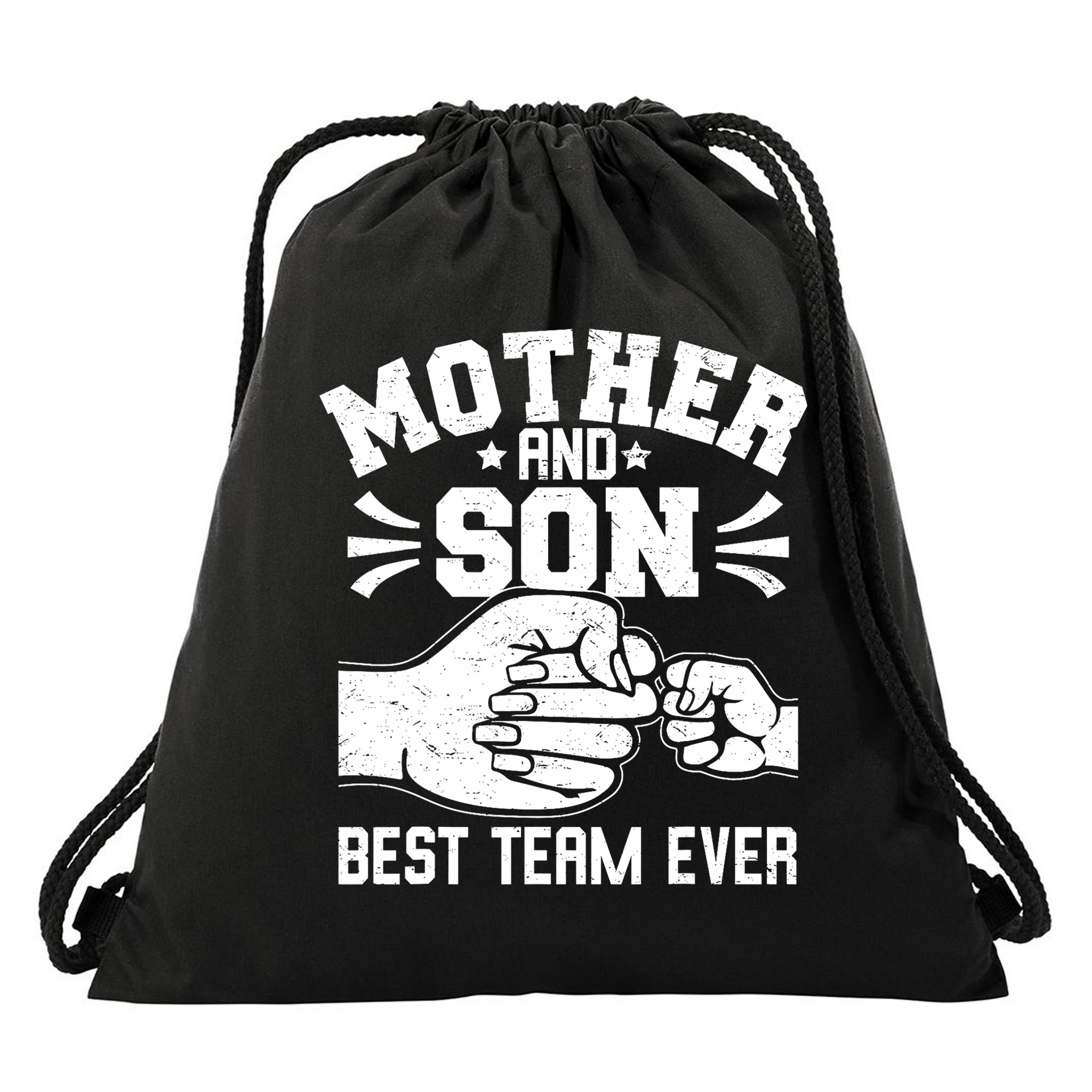 Mother And Son Best Team Ever Sons Mom Matching Mother's Day  Drawstring Bag