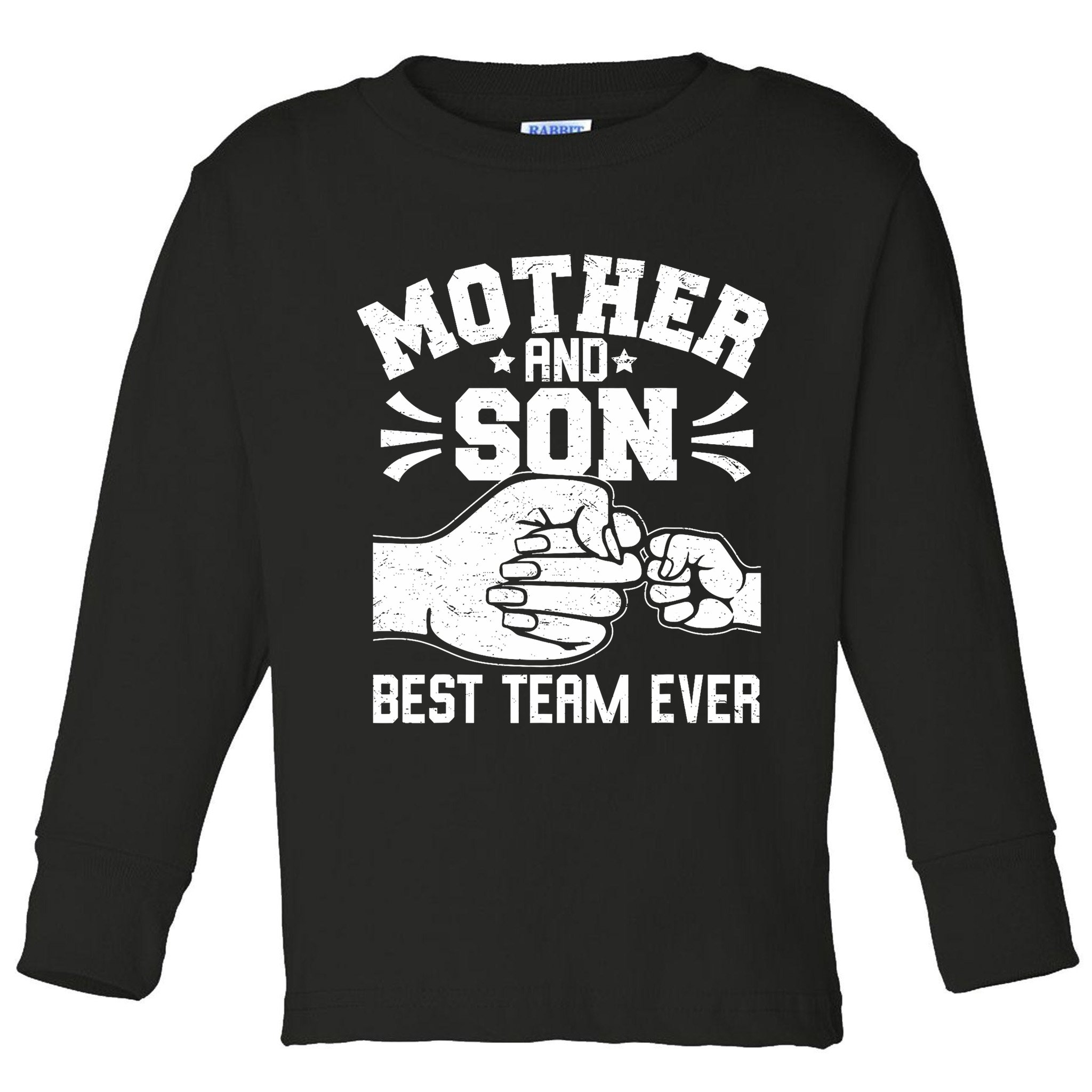 Mother And Son Best Team Ever Sons Mom Matching Mother's Day  Toddler Long Sleeve Shirt
