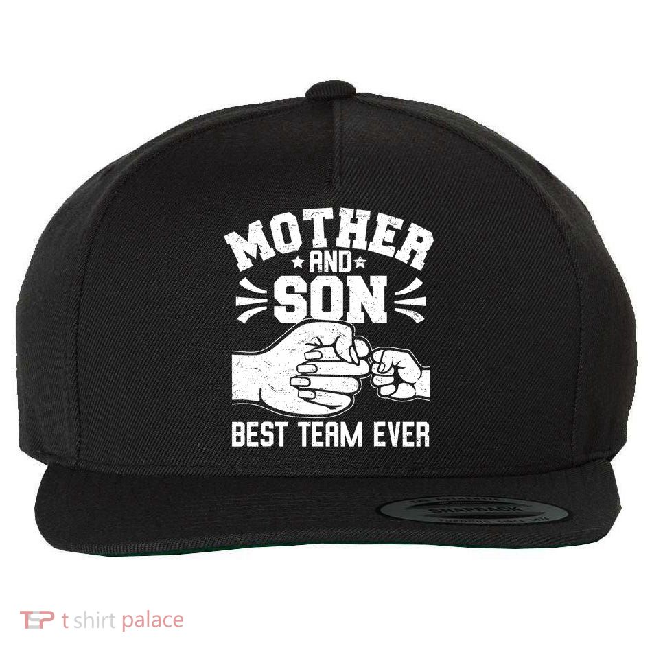 Mother And Son Best Team Ever Sons Mom Matching Mother's Day  Wool Snapback Cap