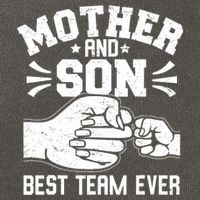 Mother And Son Best Team Ever Sons Mom Matching Mother's Day  Cotton Canvas Backpack