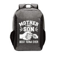 Mother And Son Best Team Ever Sons Mom Matching Mother's Day  Vector Backpack