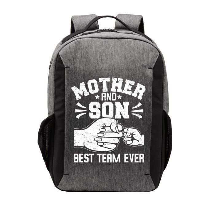 Mother And Son Best Team Ever Sons Mom Matching Mother's Day  Vector Backpack