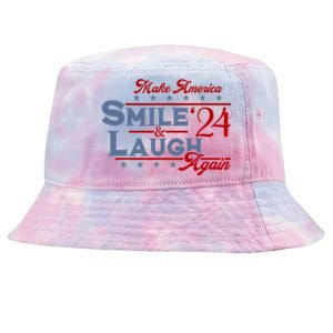 Make America Smile And Laugh Again 2024 Tie-Dyed Bucket Hat