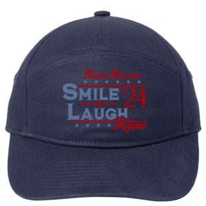 Make America Smile And Laugh Again 2024 7-Panel Snapback Hat