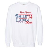 Make America Smile And Laugh Again 2024 Garment-Dyed Sweatshirt