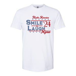 Make America Smile And Laugh Again 2024 Softstyle CVC T-Shirt