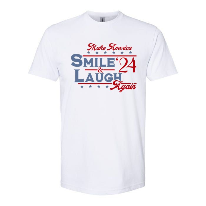 Make America Smile And Laugh Again 2024 Softstyle CVC T-Shirt