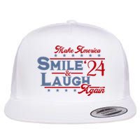 Make America Smile And Laugh Again 2024 Flat Bill Trucker Hat