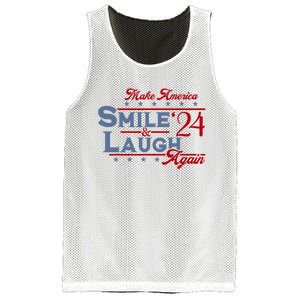 Make America Smile And Laugh Again 2024 Mesh Reversible Basketball Jersey Tank