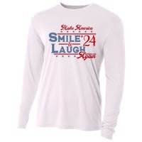 Make America Smile And Laugh Again 2024 Cooling Performance Long Sleeve Crew