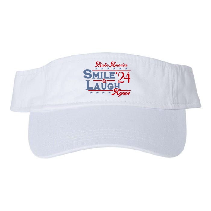 Make America Smile And Laugh Again 2024 Valucap Bio-Washed Visor