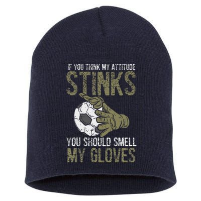 My Attitude Stinks Gloves Soccer Football Goalie Goalkeeper Short Acrylic Beanie