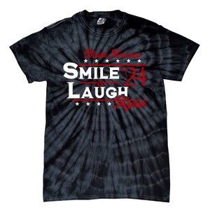 Make America Smile And Laugh Again 2024 Tie-Dye T-Shirt