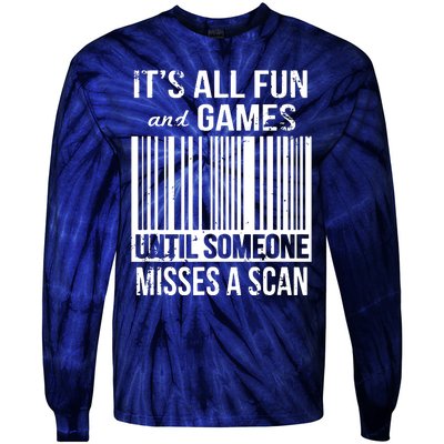 Misses A Scan Postal Worker Tie-Dye Long Sleeve Shirt