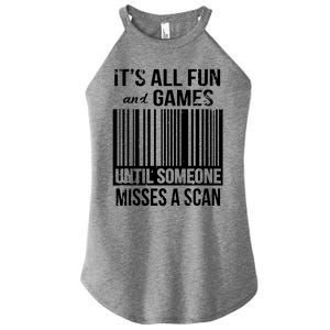 Misses A Scan Postal Worker Women's Perfect Tri Rocker Tank