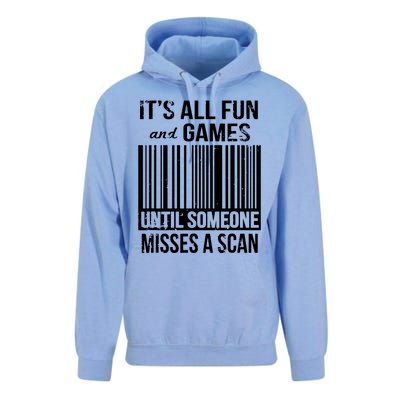 Misses A Scan Postal Worker Unisex Surf Hoodie