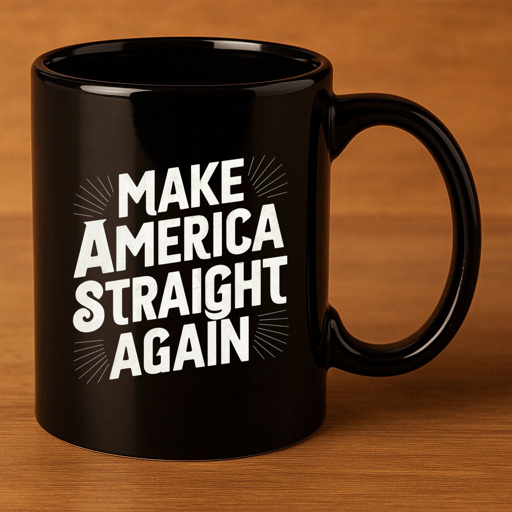 Make America Straight Again 11oz C Handle Ceramic Mug