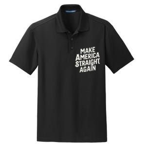 Make America Straight Again Dry Zone Grid Polo