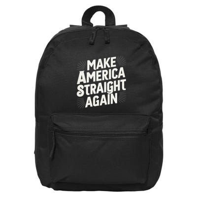 Make America Straight Again 16 in Basic Backpack