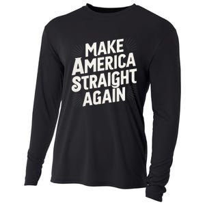 Make America Straight Again Cooling Performance Long Sleeve Crew