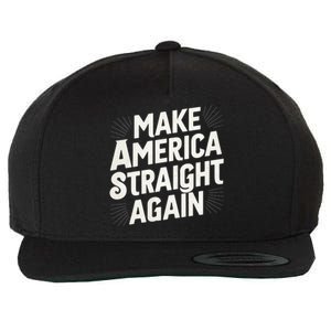 Make America Straight Again Wool Snapback Cap