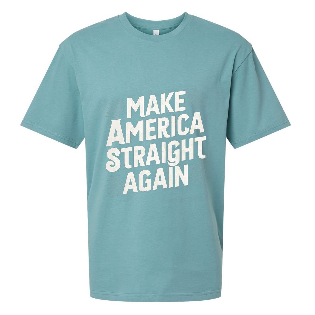 Make America Straight Again Sueded Cloud Jersey T-Shirt