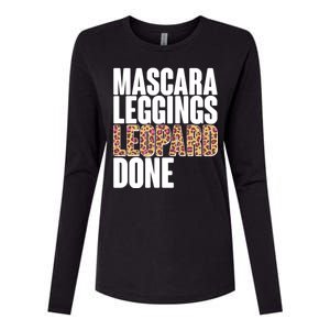 Mascara Leggings Leopard Done  Womens Cotton Relaxed Long Sleeve T-Shirt