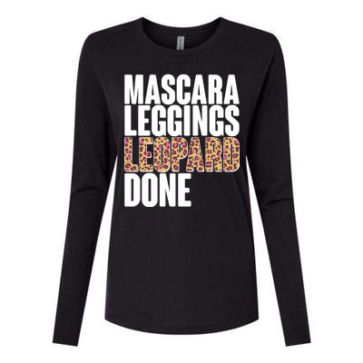 Mascara Leggings Leopard Done  Womens Cotton Relaxed Long Sleeve T-Shirt