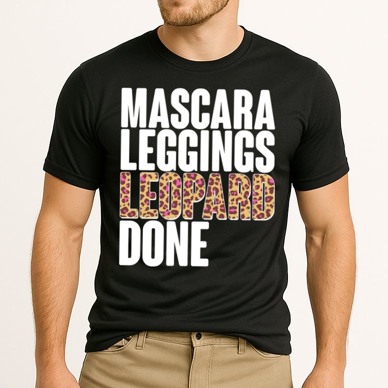 Mascara Leggings Leopard Done  Performance Shirt