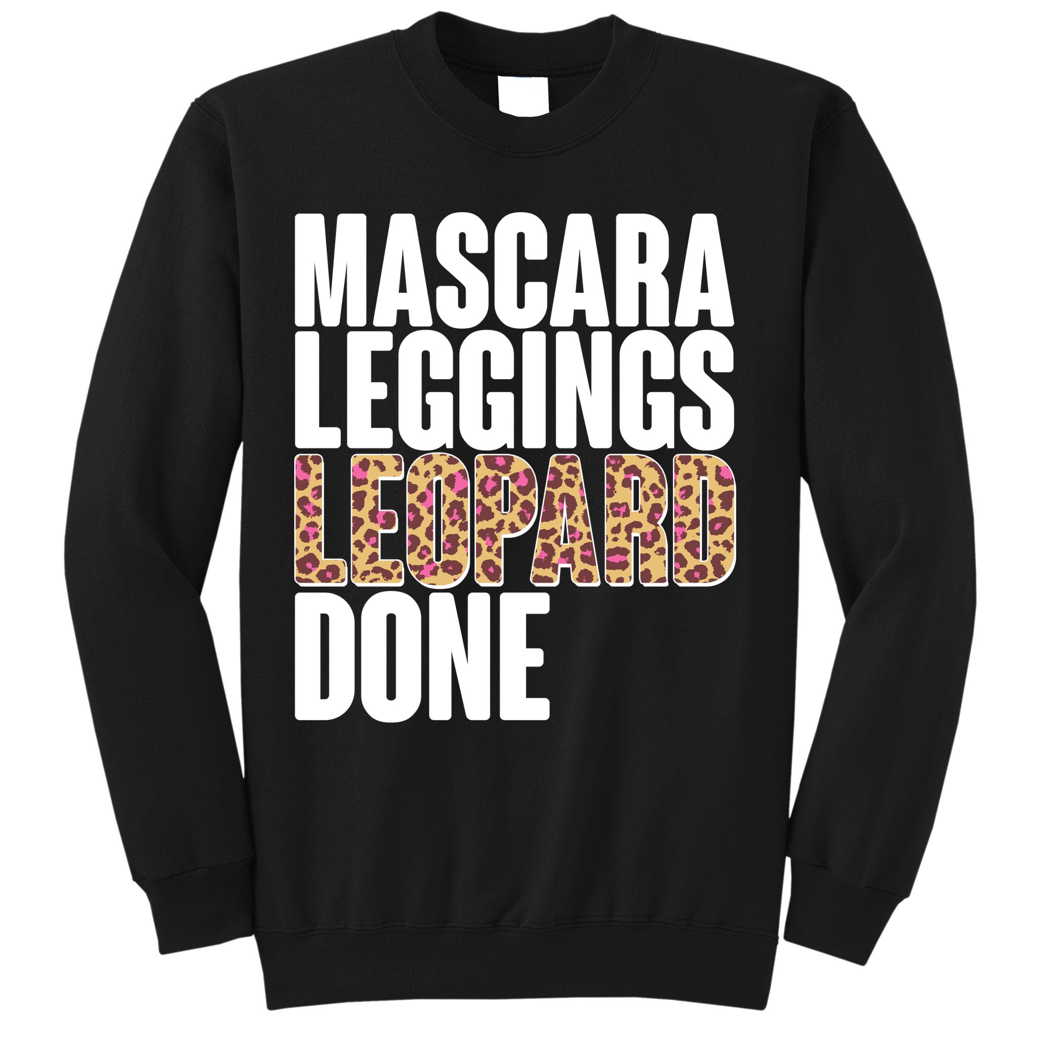 Mascara Leggings Leopard Done  Sweatshirt