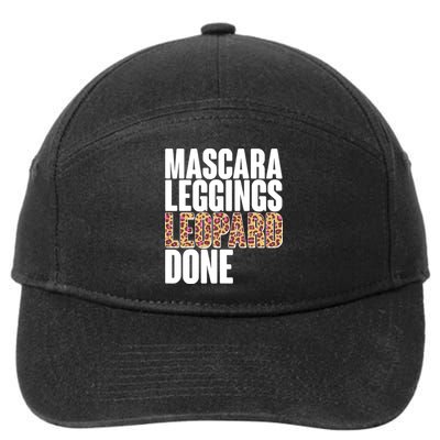 Mascara Leggings Leopard Done  7-Panel Snapback Hat