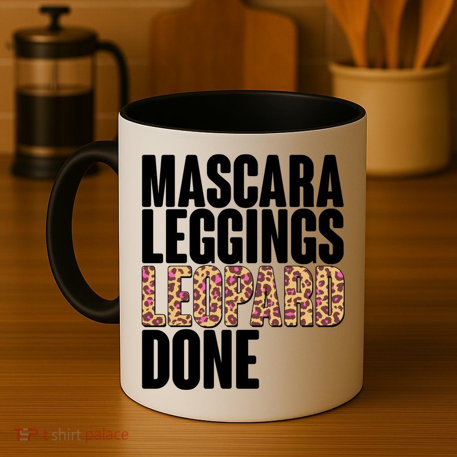 Mascara Leggings Leopard Done  Mug