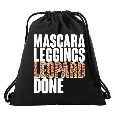 Mascara Leggings Leopard Done  Drawstring Bag
