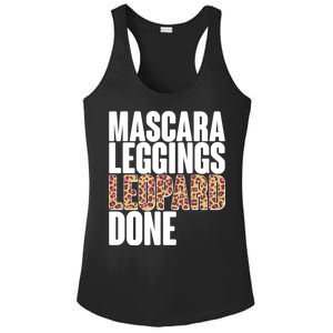 Mascara Leggings Leopard Done  Ladies PosiCharge Competitor Racerback Tank